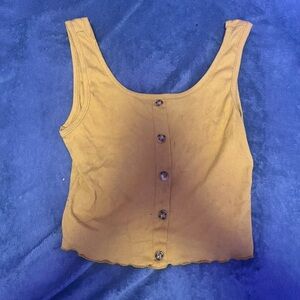 Yellow Button-Up Women's Top
